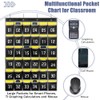 Loghot Numbered Classroom Sundries Closet Pocket Chart for Cell Phones