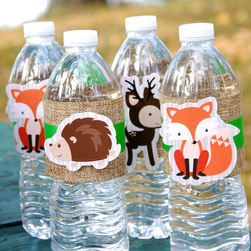 Big Dot of Happiness Woodland Creatures - DIY Shaped Baby