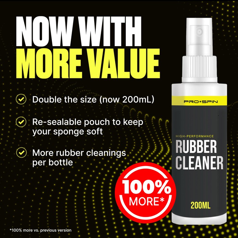 PRO-SPIN Table Tennis Rubber Cleaning Kit - Ping Pong Paddle