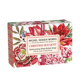 Michel Design Works 4.5oz Boxed Single Shea Butter Soap, Christmas Bouquet