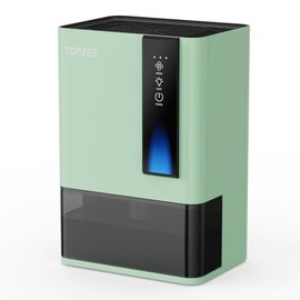 Dehumidifiers for Home, Dehumidifier for Bedroom Bathroom Basement with Auto Shut Off, Dual-Semiconductor Quiet Dehumidifier, Green