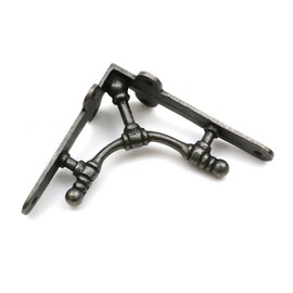 Oakcrafts - Pair of Albion Antique Cast Iron Shelf Brackets - 145mm x 135mm
