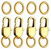 4PCS Bracelet Extender Gold 18k Necklace Clasps and Closures Bracelet