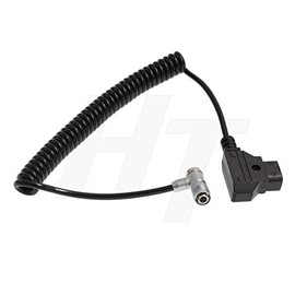 HangTon BM5 BM7 HH7 HS7T Monitor D-Tap Aviation 4 Pin Power Cable for PortKeys, Coiled Right Angle 4P (elbow)
