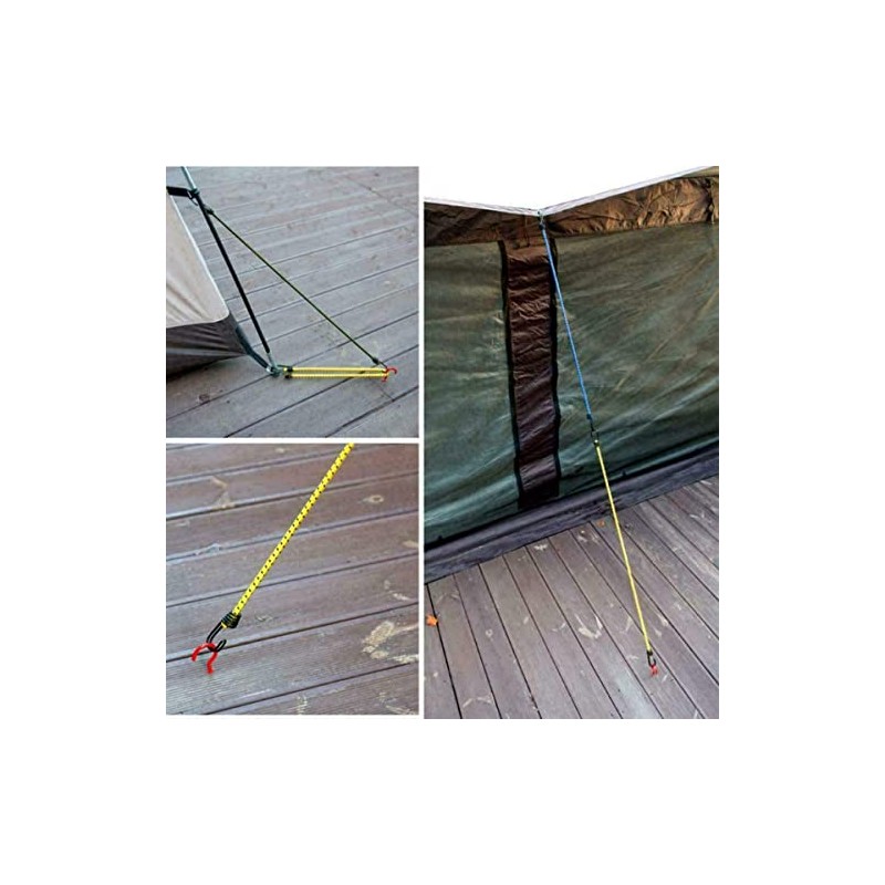 3 NEW BUNGEE STRAPS CORDS SET WITH HOOKS ELASTICATED ROPE