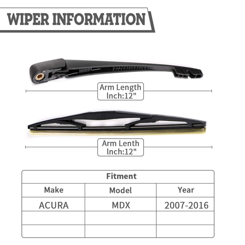 HODEE Rear Wiper Arm Blade Nut Set Replacement for ACURA