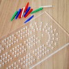 UPTTHOW Acrylic Cribbage Board Templates Kit with 12Pcs Pegs, Classic