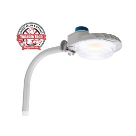 RuggedGrade 60W - Vontair Series - LED Barn Style Light with Arm Mount + Photocell - 9,000 Lumens - Color Selectable 3000K/4000K/5000K - Gray Housing - Outdoor Light - DLC 5.1 Premium
