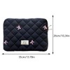 jingyuKJ Puffy Laptop Sleeve Bow Quilted Laptop Carrying Case Puffer