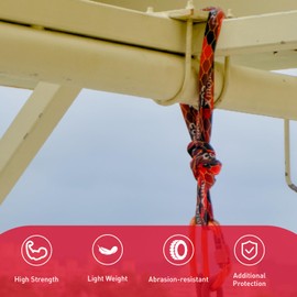 Xmonster Cobra 60 High Strength Round Sling and Safety Lanyard 60kN with Wear-Resistant Cover 3ft