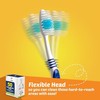 EcoFox Cepillos de Dientes Desechables Multicolor Empaquetados Individualmente 50 Piezas