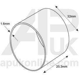 APUK 2x Brake Shaft Bush Replacement for Ford 6600 7000 7600 7610 335 2310 2610 2910 3400 Tractor