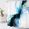Green Boho Mid Century Tropical Monstera Gold Bathroom Shower Curtain