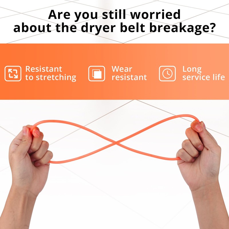 Seamless Portable Dryer Blower Fan Belt Replacement for Haier HLP140E