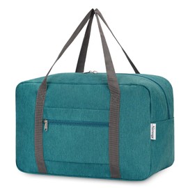 for Ryanair Airlines Underseat Cabin Bag 40X20X25 Foldable Travel Duffel Bag Holdall Tote Carry on Luggage Overnight for Women and Men 20L (Teal)