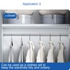 Wardrobe Rail, 31-52cm Wardrobe Hanging Rail, Wardrobe Rails and Fittings