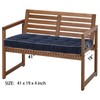 Maphissus 41 inch Outdoor Bench Cushion with Ties,Weather Resistant Thick