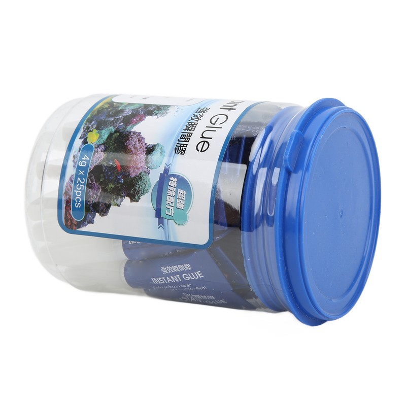 25Pcs Aquarium Landscaping Plant Glue Instant Glue Aquarium Fish Tank