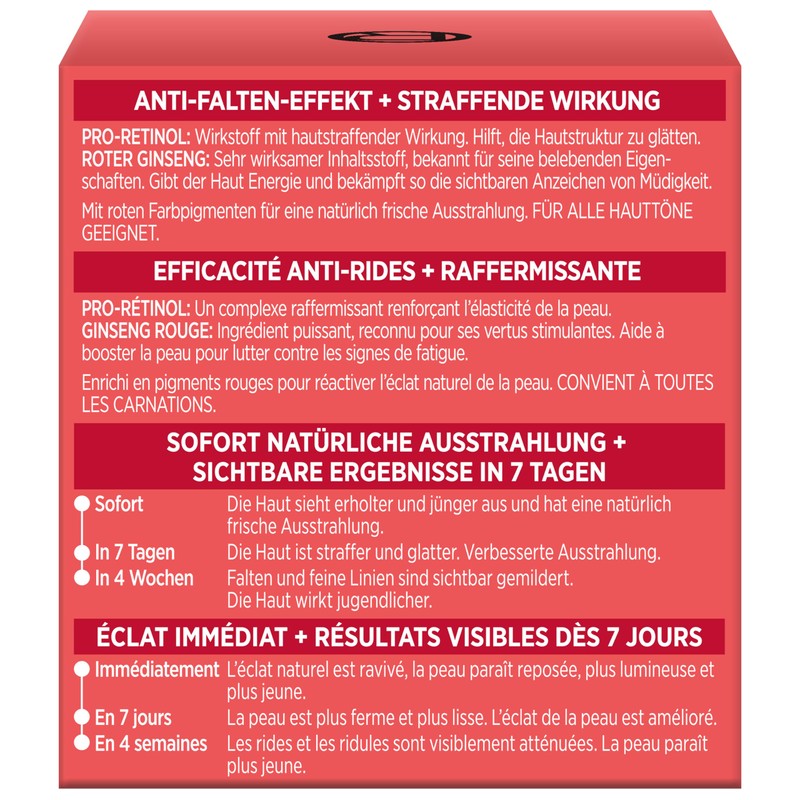 L'Oréal Paris Revitalift Invigorating Crème Rouge Day Cream with Red