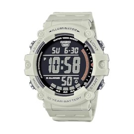 Casio Illuminator 10-Year Battery LED Back Light 5-Alarm Chronograph Digital Watch AE1500WH-8B2V