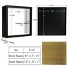 TouYinger 8x8 Shadow Box Frame Display Case with Letter Stickers,