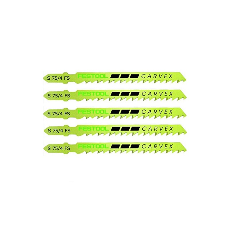 Festool S 75/4 FS/5 Jigsaw Blade, Multicolour, Set of 5
