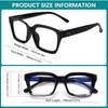 CLASAGA Retro Oversized Reading Glasses for Women, Blue Light Blocking