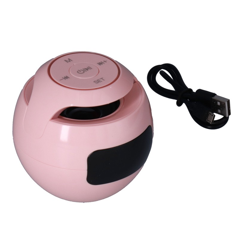 Multifunctional Bluetooth 5.0 Alarm Clock Speaker Rechargeable Ball Shape Portable