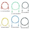 8 Pack Safety Stainless Steel Tethers,Colorful Coated Security Tether Lanyard