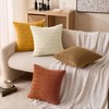 MIULEE Fall Soft Corduroy Throw Pillow Covers Set of 4