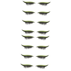 minkissy Sets Dazzling Makeup Eyelash Stickers Supply for Women Unique Lash Decals Pairs