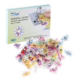 Mercy World 80 Cloth Clips Wonder Clips Multicolour Sewing Accessories Plastic Patchwork Buckle Multi-Use Sewing Machine Aid Haberdashery (80 Mix)