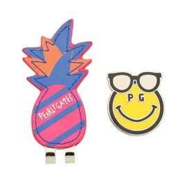 Parly Gates 053-5284806 Marker (Pineapple Shape, Synthetic Leather) / Golf, 090_pink