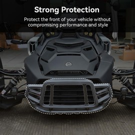 LUXEMOTO Front Bumper Guard Kit for Ryker 900, Black Front Vehicle Protection Profile Bumper Brush Guard Protector for Ryker 900 600 Sport & Rally All Models Accessories (Replace OEM #219401108)