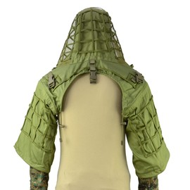 LytHarvest Ghillie Suit Foundation, Tactical Sniper Coats/Viper Hoods (Brown)