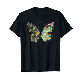 Autism Awareness Kindness Butterfly Peace Lover Men Women T-Shirt