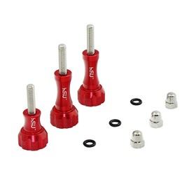 HSU Aluminiumlegierung Schraube und Schraubenschlüssel für GoPro Hero 12/11/10/9/8/7/6/5/4/3 und andere Action-Kameras (Rot)