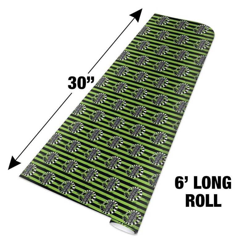 GRAPHICS & MORE Beetlejuice Beetle Worm Premium Roll Gift Wrap