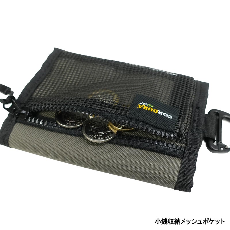 Finplus 0520652 Lee Cordura Smart Wallet Trifold Wallet Recycling Bill
