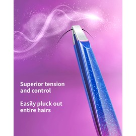 MORGLES Eyebrow Tweezers for Women and Nail Clipper Set with Travel Case Precision Tweezers for Facial & Ingrown Hair Removal with Scissors