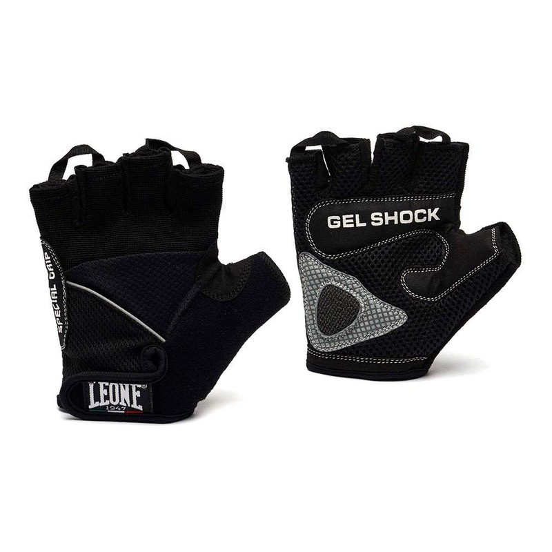 LEONE 1947, Gym Gloves, Unisex Adult, Black, M, AB712