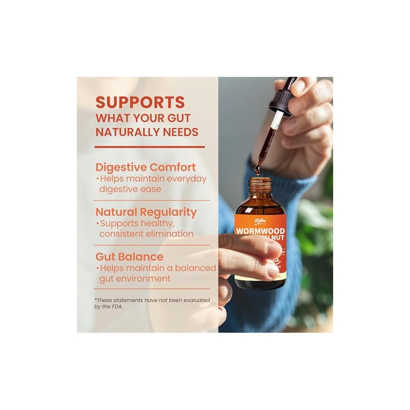 KITIVE Black Walnut Wormwood Herbal Drops: Wormwood Black Walnut Clove