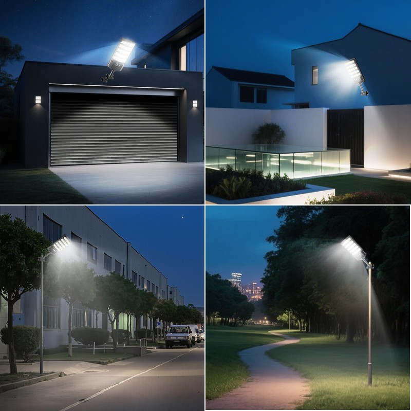 Solar Street Lights Outdoor Waterproof, 20000LM 6500K Motion Sensor LED