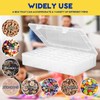 Bluedale 50Pcs Small Bead Organizer Box, Clear Rectangles Bead Storage