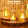 6PCS Ramadan Decorative Lights House Shape Plastic Wind Light Fireplace