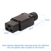 JORINDO IEC320 C19 AC Power Socket,Female Socket for The PDU