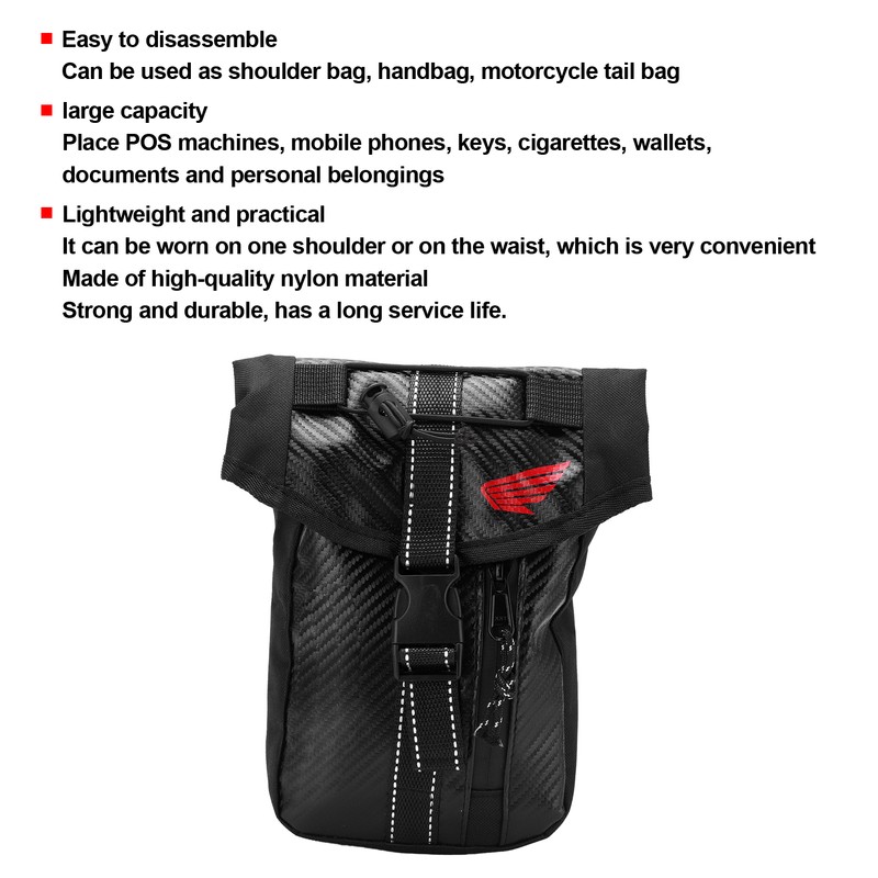 Motorcycle Leg Bag Rider Thigh Pocket Pouch Nylon Waterproof for