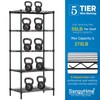 SsngygHme 5 Tier Shelves Storage, Wire Shelf Unit, Standing Adjustable