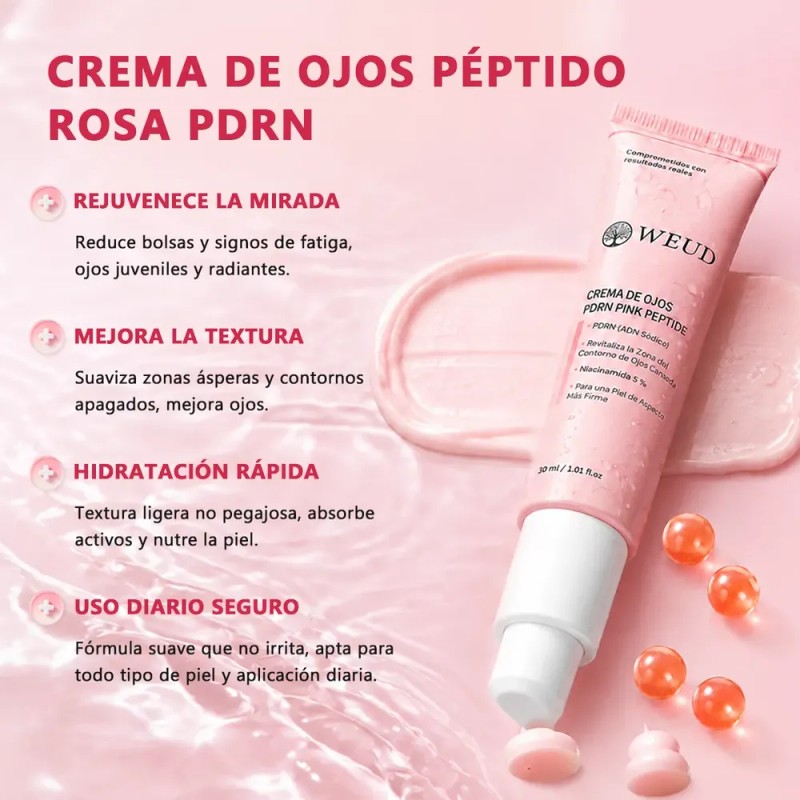Rutina Facial Antiedad Weud Pdrn Salmón Rosa Péptidos 3pzs
