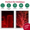LAMPHOME 100 Count Red -String Lights - 21.6FT LED Christmas